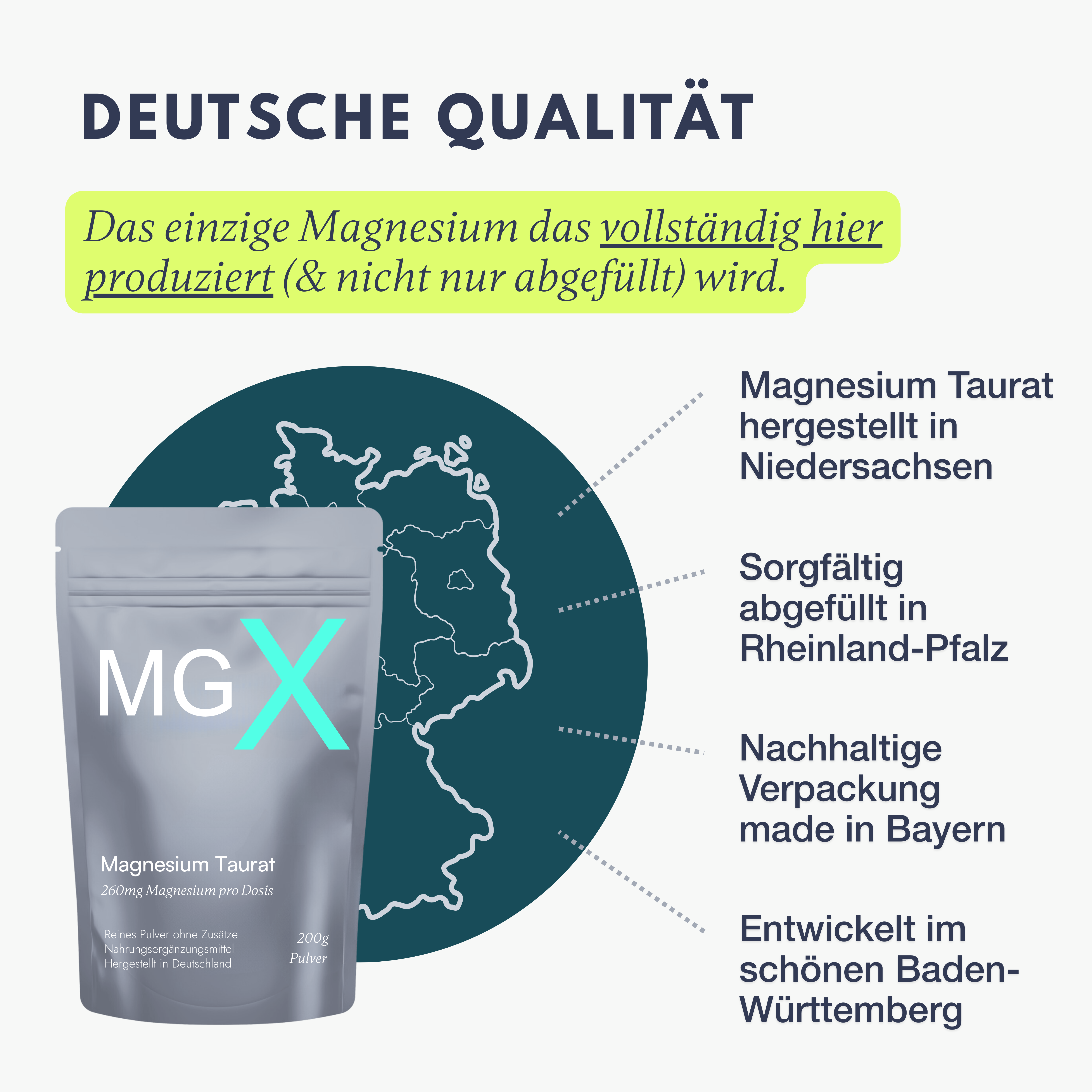 Magnesium Taurat Pulver