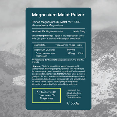 Magnesium Malat Pulver