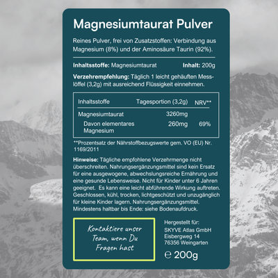 Magnesium Taurat Pulver